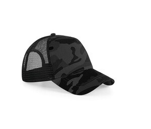 Beechfield BF694 - Urban Style Camo Snapback Cap with Mesh Ventilation