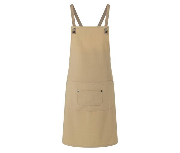 KARLOWSKY KYLS39 - Bib apron with cross straps and pocket